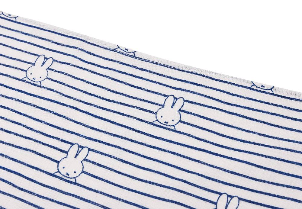 Jollein Spucktuch Hydrophil 70x70cm Miffy Stripe Navy (3pack) Outlet