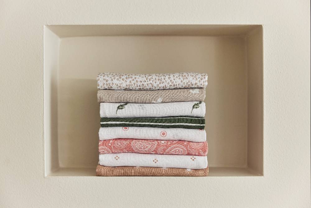 Jollein Mullwindeln Hydrophil 115x115cm Dotted Nougat GOTS im Angebot