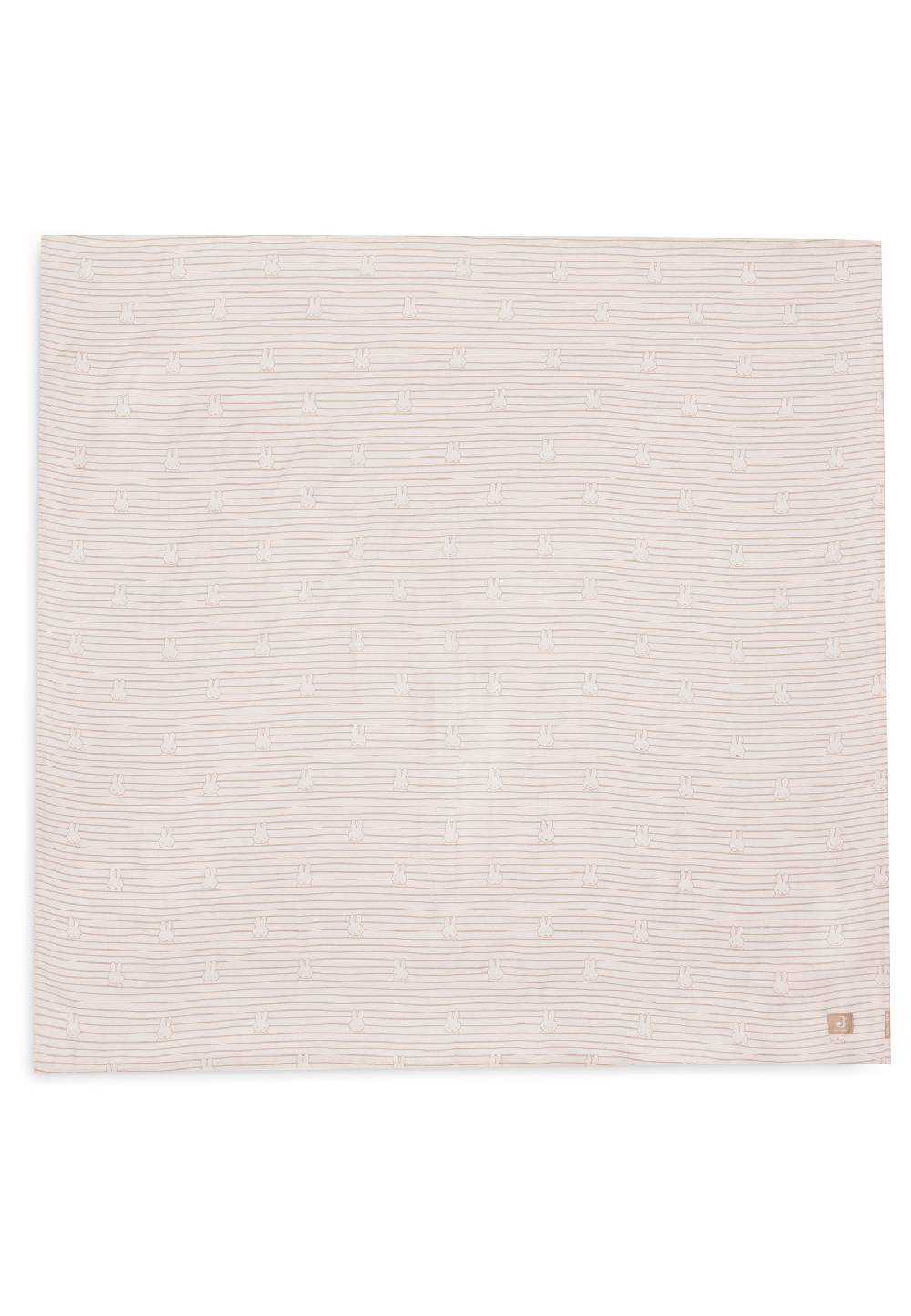 Jollein Mullwindelnn Hydrophil 115x115cm Miffy Stripe Biscuit (2pack Blitzverkäufe