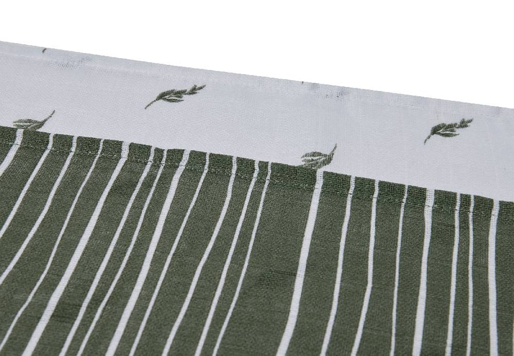 Jollein Spucktuch Hydrophill Stripe Olive Leaf Green GOTS (2pack) Großer Ausverkauf