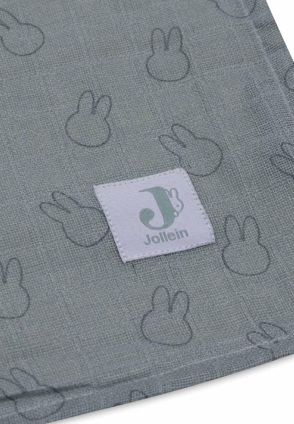 Jollein Mullwindeln 115x115cm Miffy Silhouettes - Sea Green Flash Sale