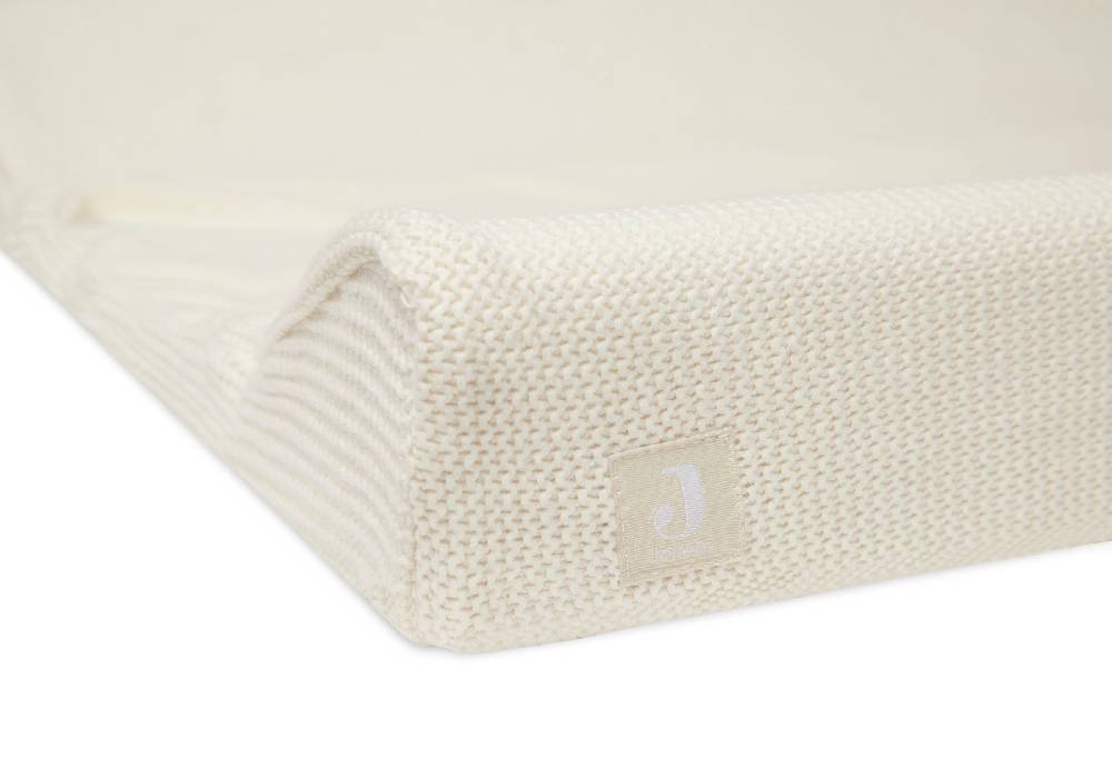Jollein Wickelauflagenbezug 50x70cm Basic Knit Ivory Preisnachlass