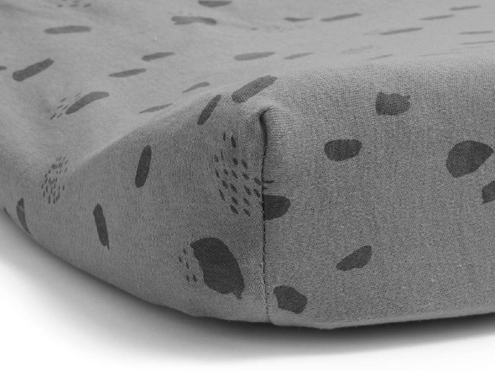 Jollein Wickelauflagenbezug Jersey 50x70cm Spot Storm Grey Jubiläumsangebot
