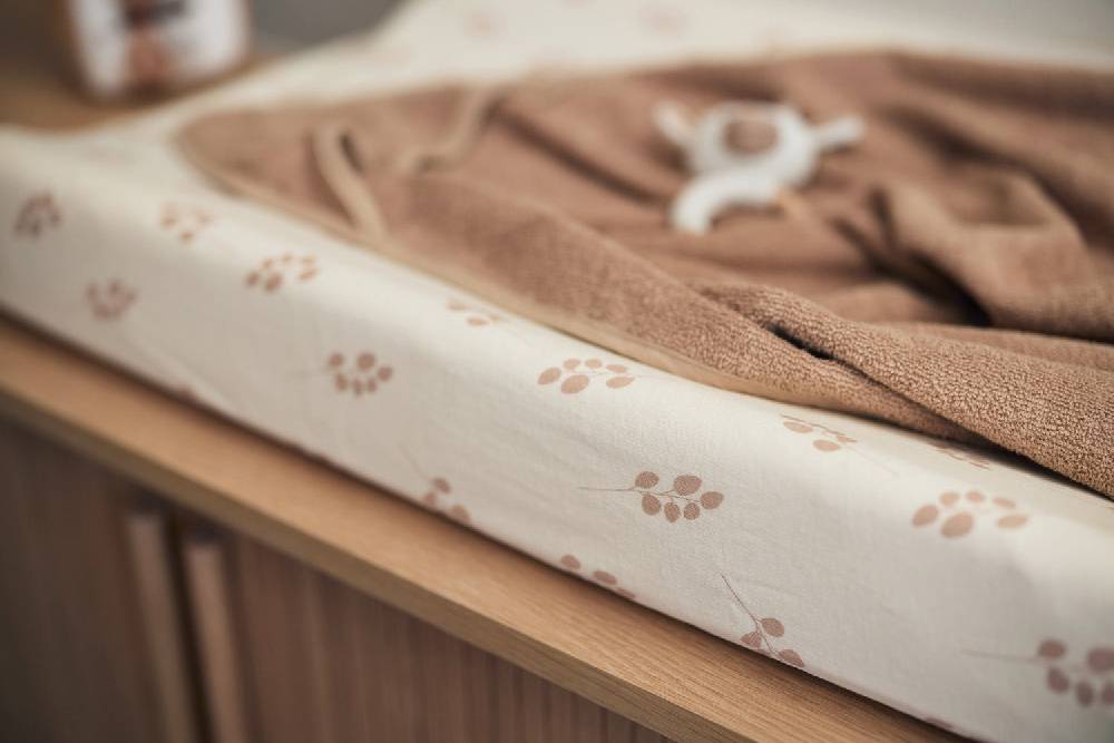 Jollein Wickelauflagenbezug Jersey 50x70cm Twig Wild Rose Top Angebot