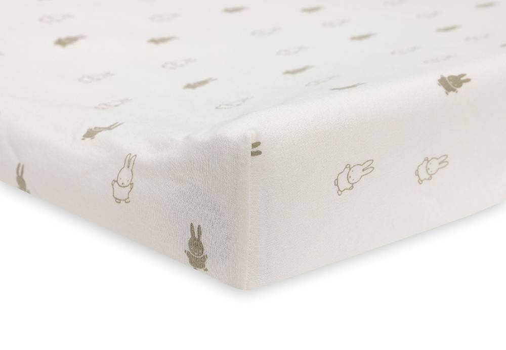 Jollein Wickelauflagenbezug Jersey 50x70cm Happy Miffy Olive Green Neueste Mode