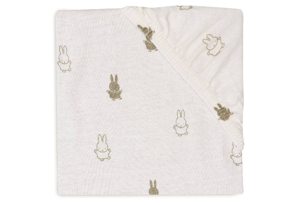 Jollein Wickelauflagenbezug Jersey 50x70cm Happy Miffy Olive Green Neueste Mode