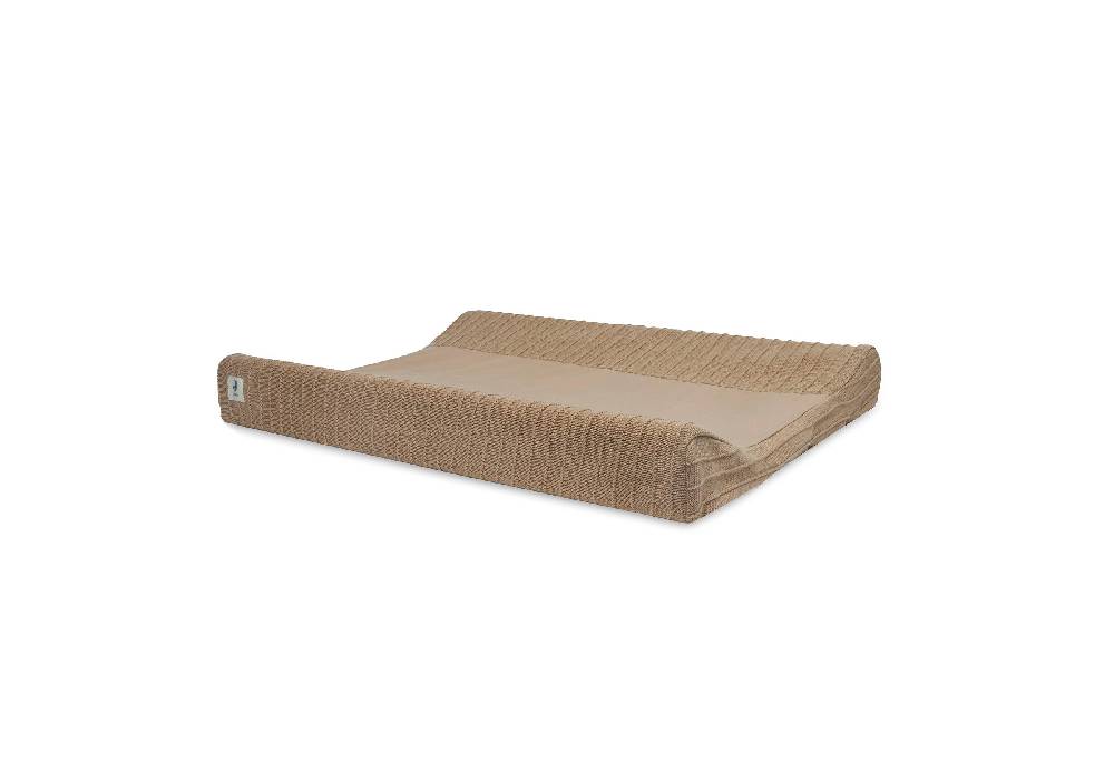 Jollein Wickelauflagenbezug 50x70cm Pure Knit Biscuit GOTS Blitzangebot