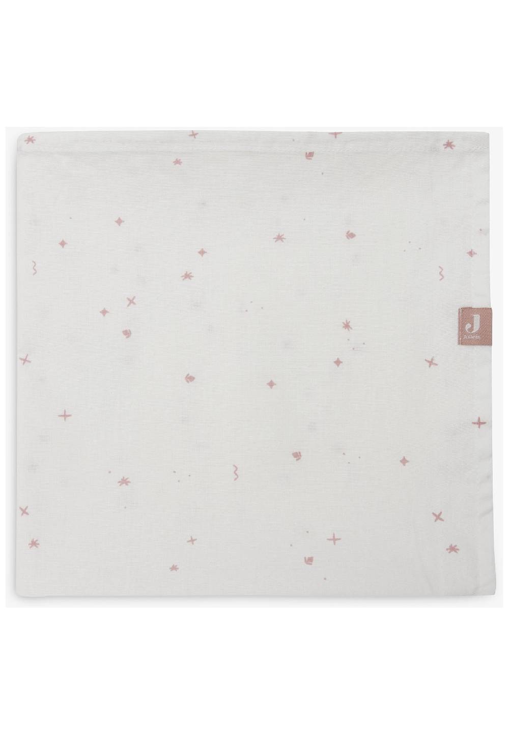 Jollein Bettlaken Kinderbett 120x150cm Twinkling - Wild Rose Räumungsverkauf