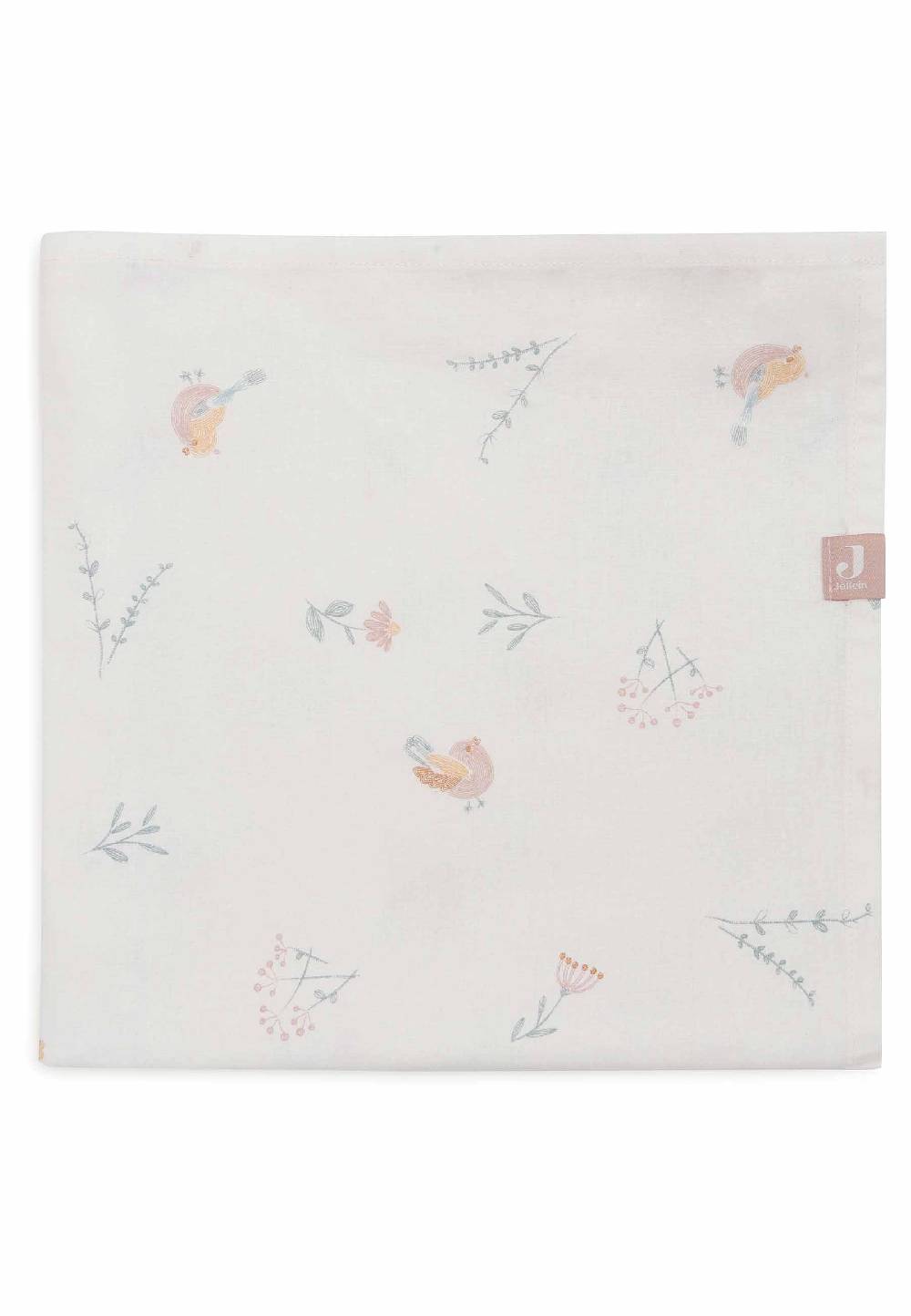 Jollein Bettlaken Wiege 75x100cm - Lovely Birds Tägliche Deals