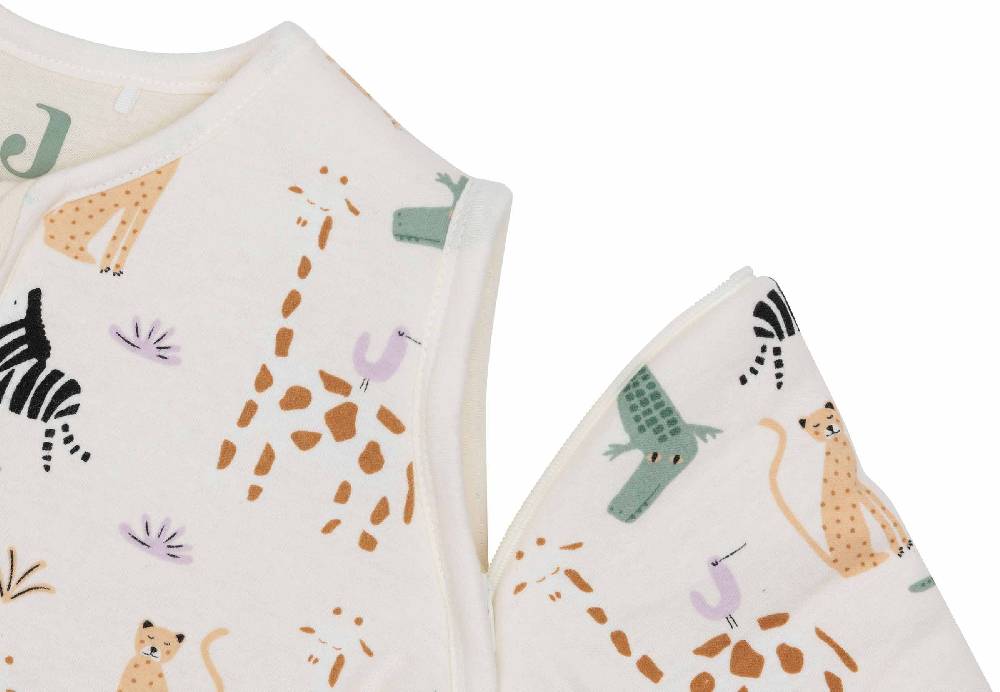 Jollein Baby Schlafsack mit abnehmbaren Ärmeln 70cm - Jungle Jambo Begrenzt auf 3 Tage