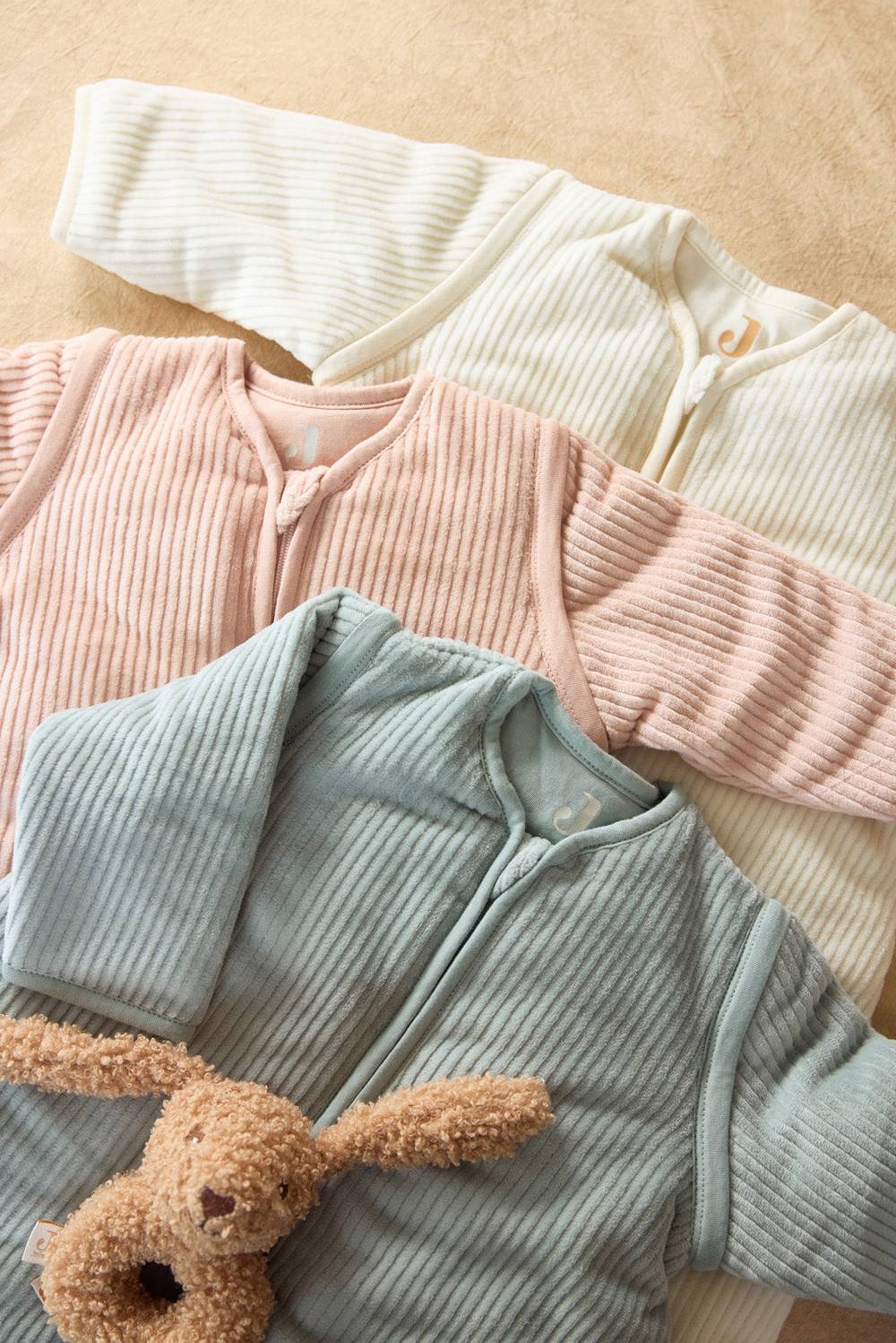 Jollein Baby Schlafsack mit abnehmbaren Ärmeln 110cm Rib - Wild Rose zollfrei