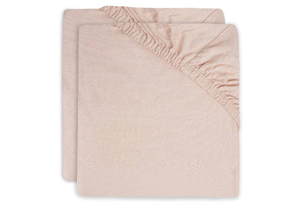 Jollein Spannbettlaken Jersey 40/50x80/90cm Pale Pink (2pack)