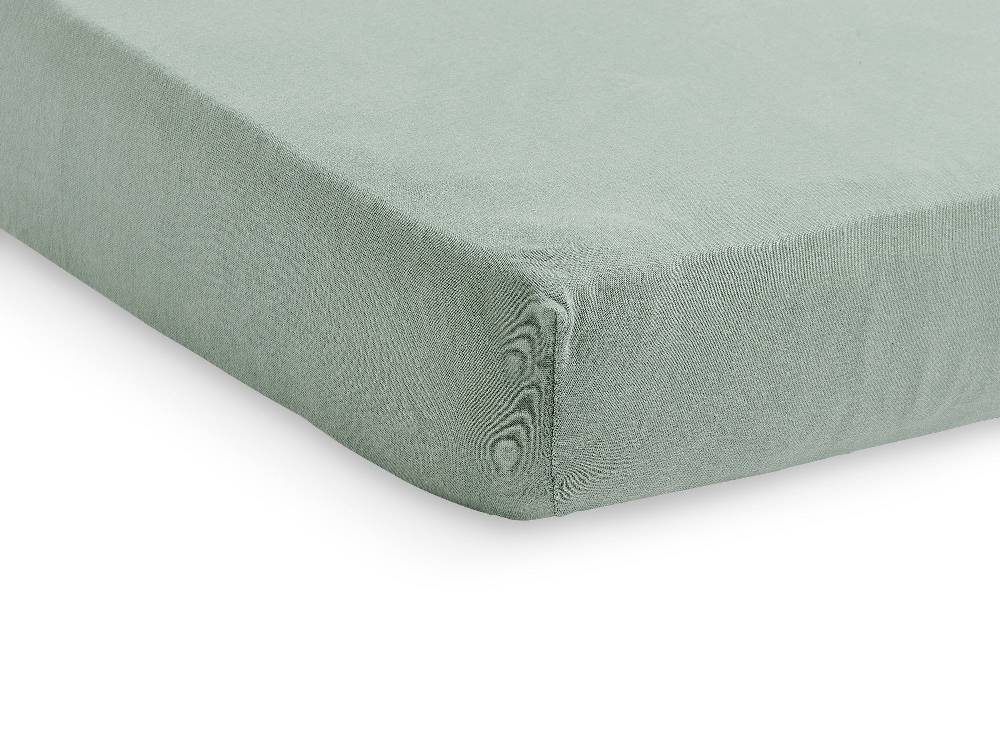 Jollein Spannbettlaken Jersey 40/50x80/90cm Ash Green Preisnachlass