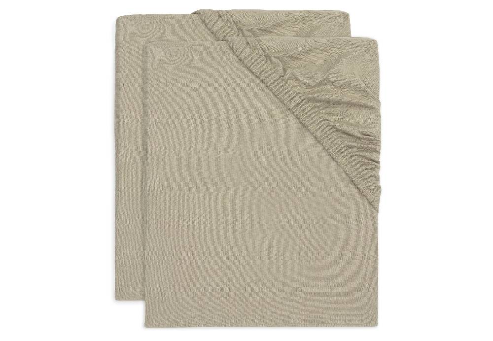 Jollein Spannbettlaken Jersey 40/50x80/90cm Olive Green (2pack) Osterangebot