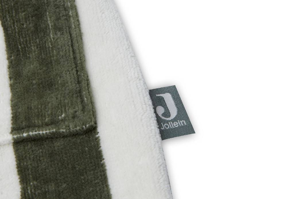 Jollein Bademantel 3-4 Jahre Stripe Frottee Leaf Green GOTS Online Outlet