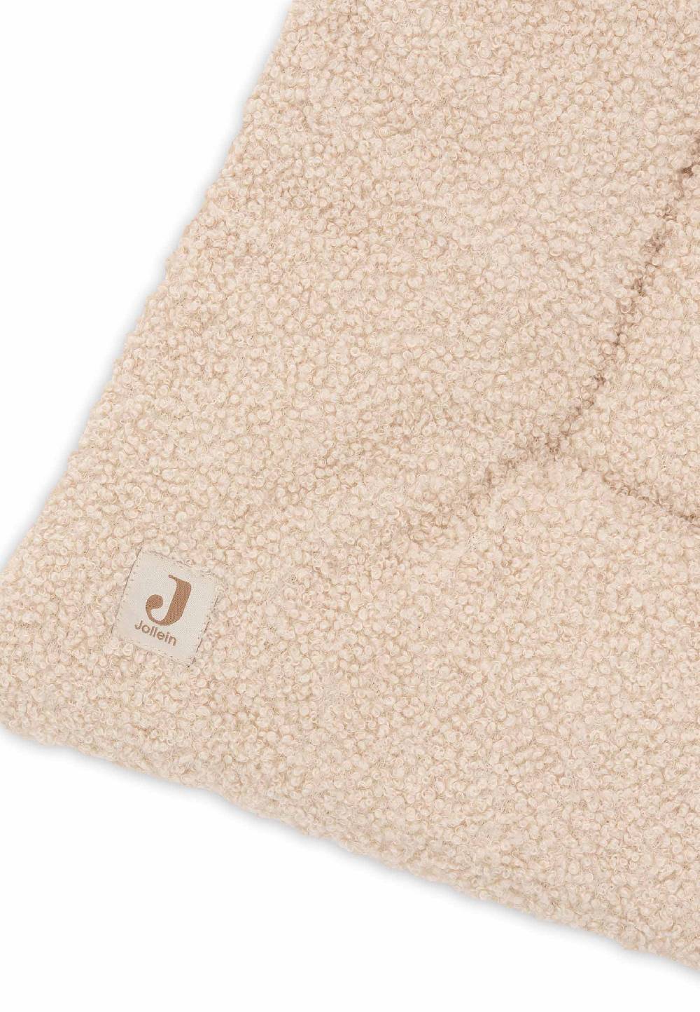 Jollein Krabbeldecke 100x100cm Boucle - Naturel Große Rabatte