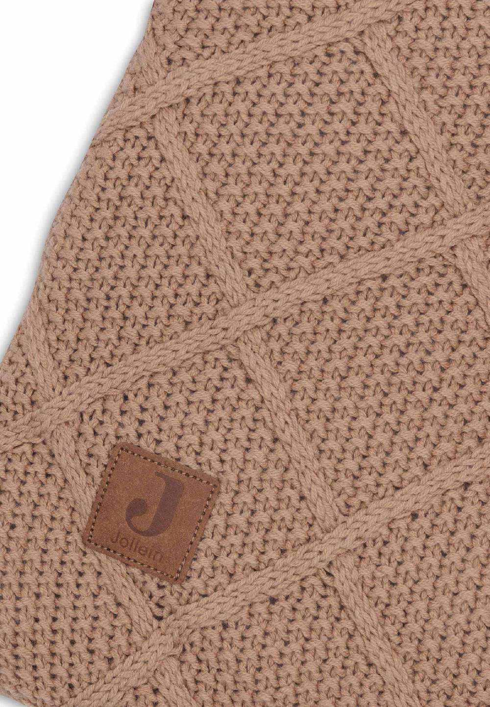 Jollein Krabbeldecke 75x95cm Check Knit - Biscuit Bestseller