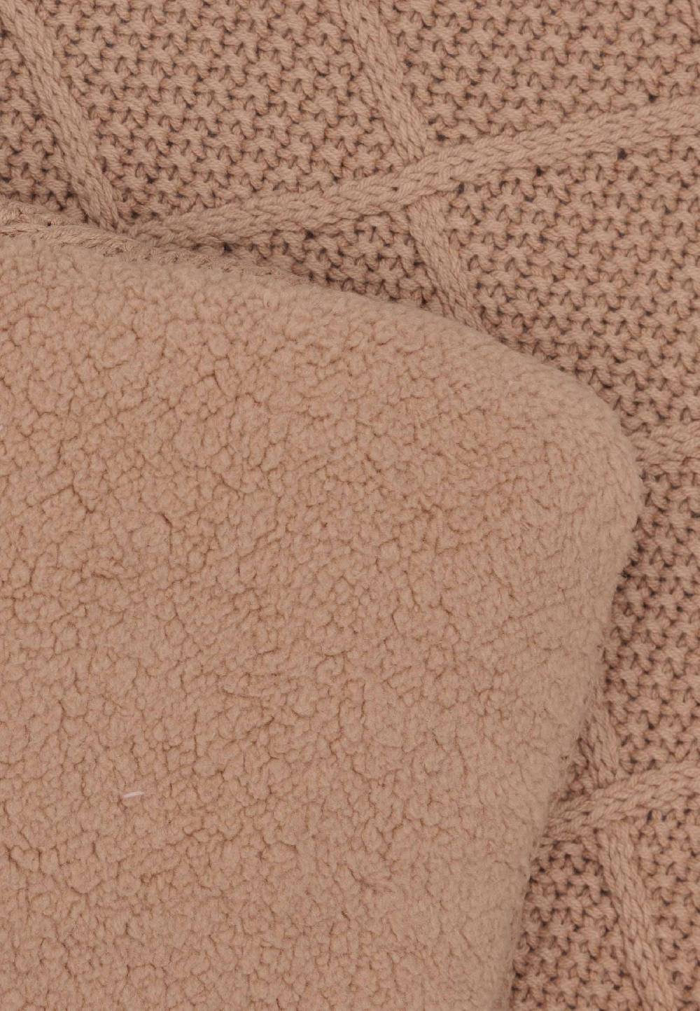 Jollein Krabbeldecke 75x95cm Check Knit - Biscuit Bestseller