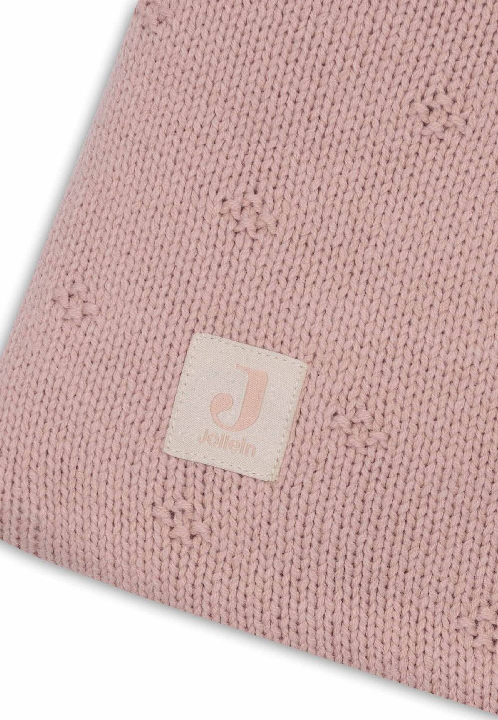 Jollein Krabbeldecke 75x95cm Cosy Knit - Wild Rose Kauf eins, bekomm eins gratis