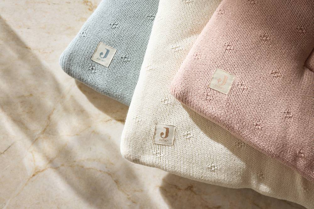 Jollein Krabbeldecke 75x95cm Cosy Knit - Wild Rose Kauf eins, bekomm eins gratis