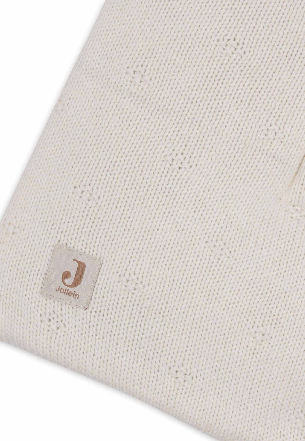 Jollein Krabbeldecke 75x95cm Cosy Knit - Ivory Tägliche Deals