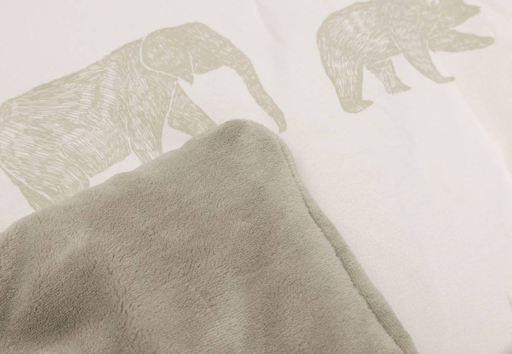 Jollein Krabbeldecke 75x95cm Animals Olive Green Riesige Ersparnisse