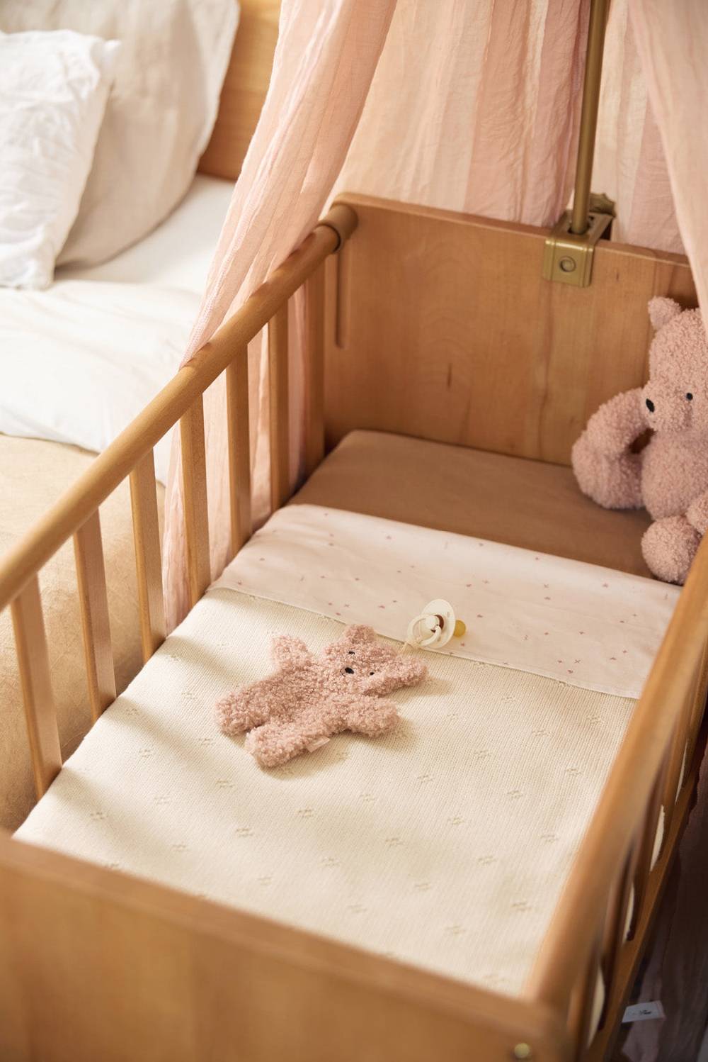 Jollein Schmusetuch Teddy Bear - Wild Rose Sonderangebot der Fabrik