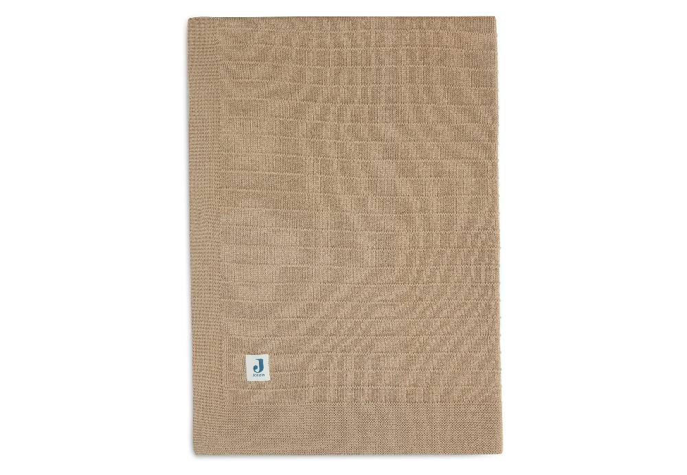 Jollein Decke Wiege 75x100cm Pure Knit Biscuit GOTS