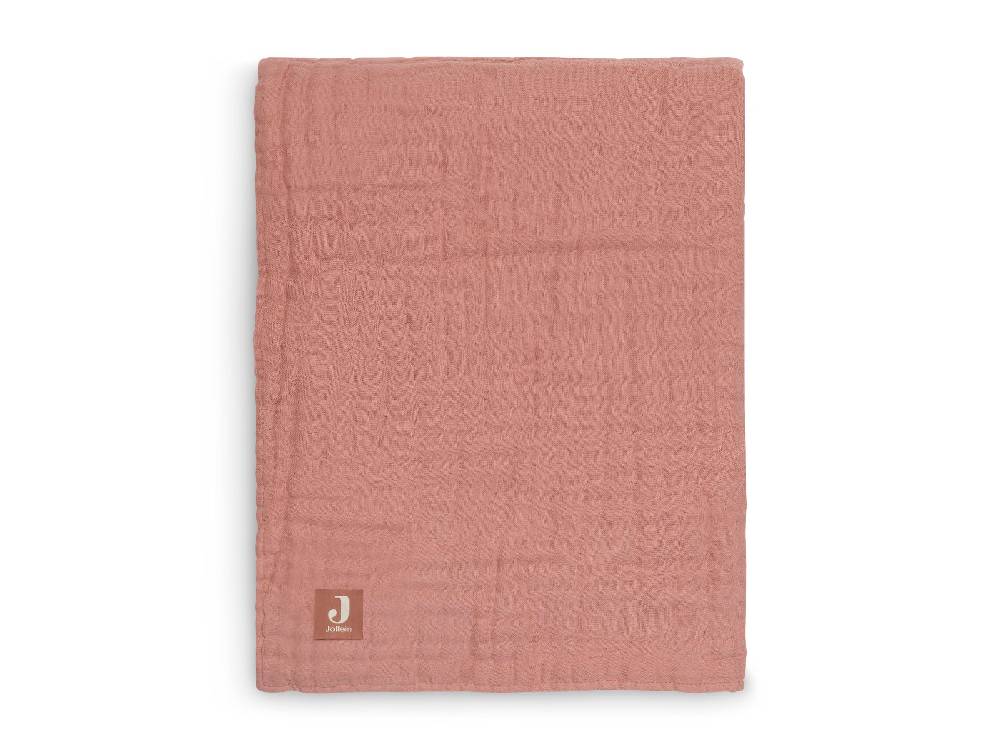 Jollein Decke Wiege Wrinkled Cotton 75x100cm Rosewood Kostenloser Versand international