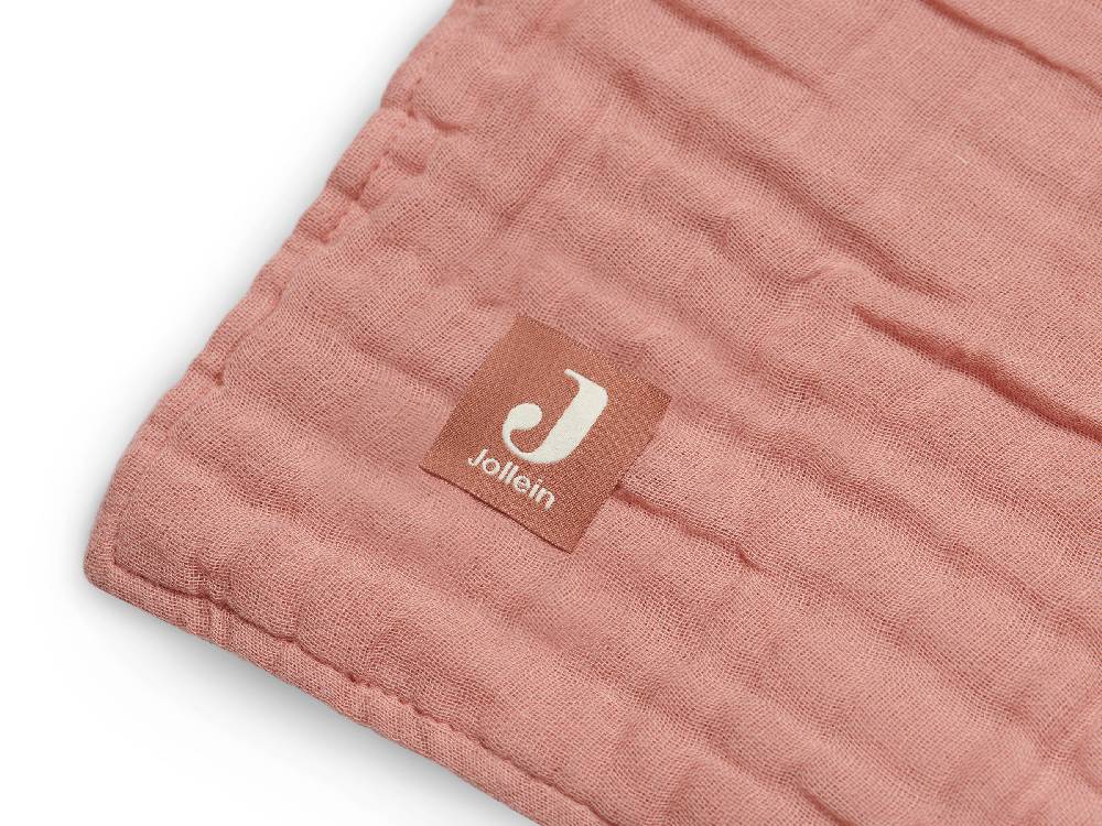 Jollein Decke Wiege Wrinkled Cotton 75x100cm Rosewood Kostenloser Versand international