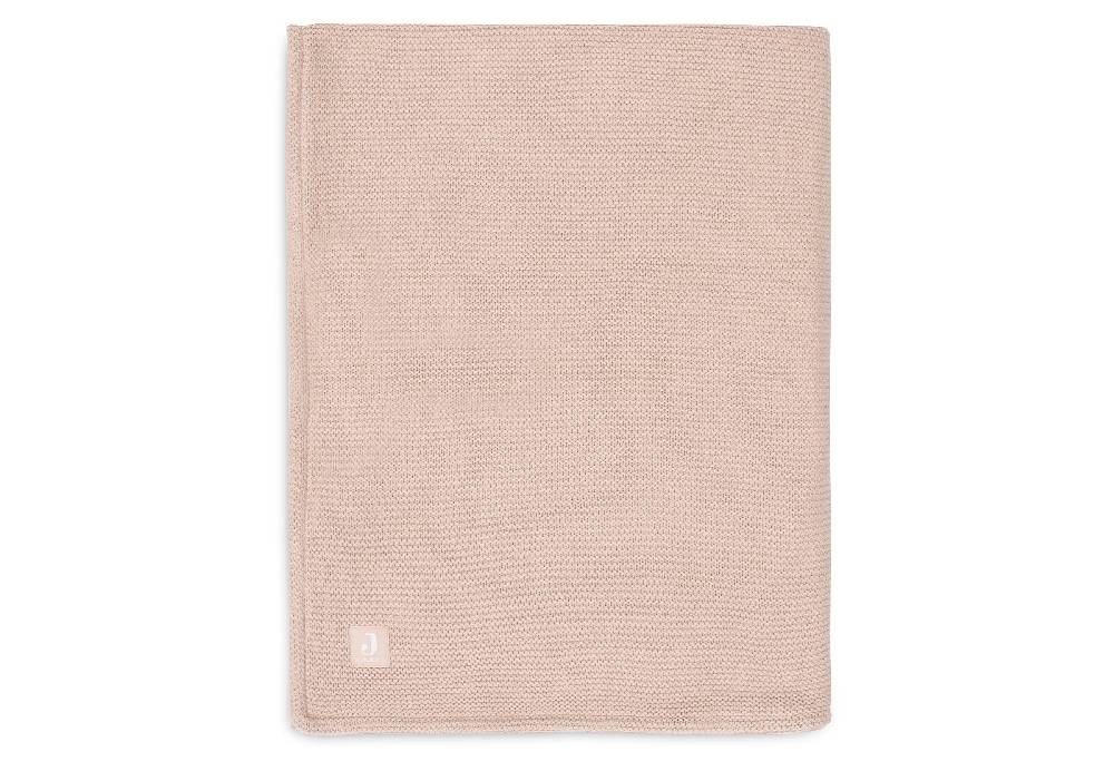 Jollein Decke Wiege 75x100cm Basic Knit Wild Rose/Fleece