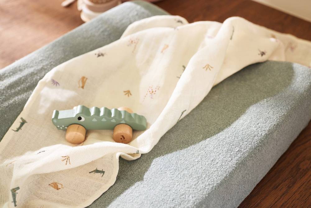 Jollein Wickelauflagenbezug Frottee 50x70cm - Sea Green - 2 Stück Fabrik Onlineshop