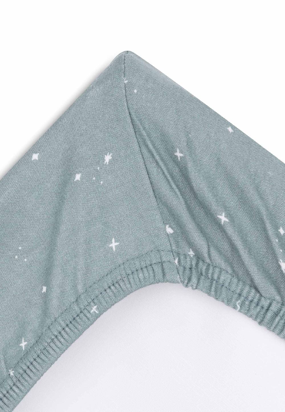 Jollein Wickelauflagenbezug Jersey 50x70cm Twinkling - Sea Green Günstig kaufen