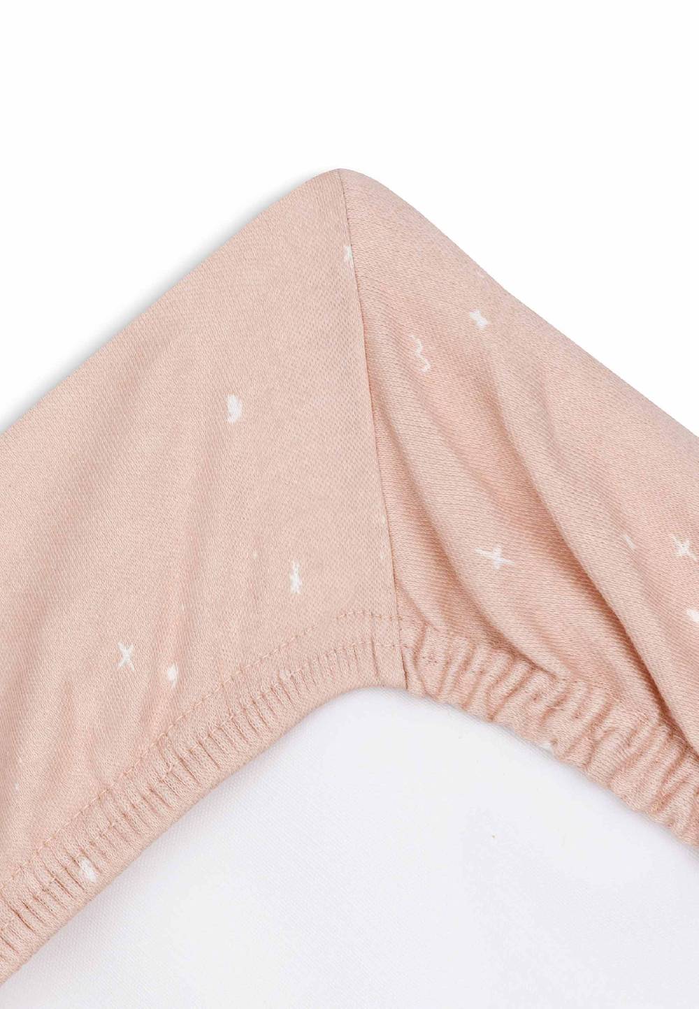 Jollein Wickelauflagenbezug Jersey 50x70cm Twinkling - Wild Rose Versandkostenfrei