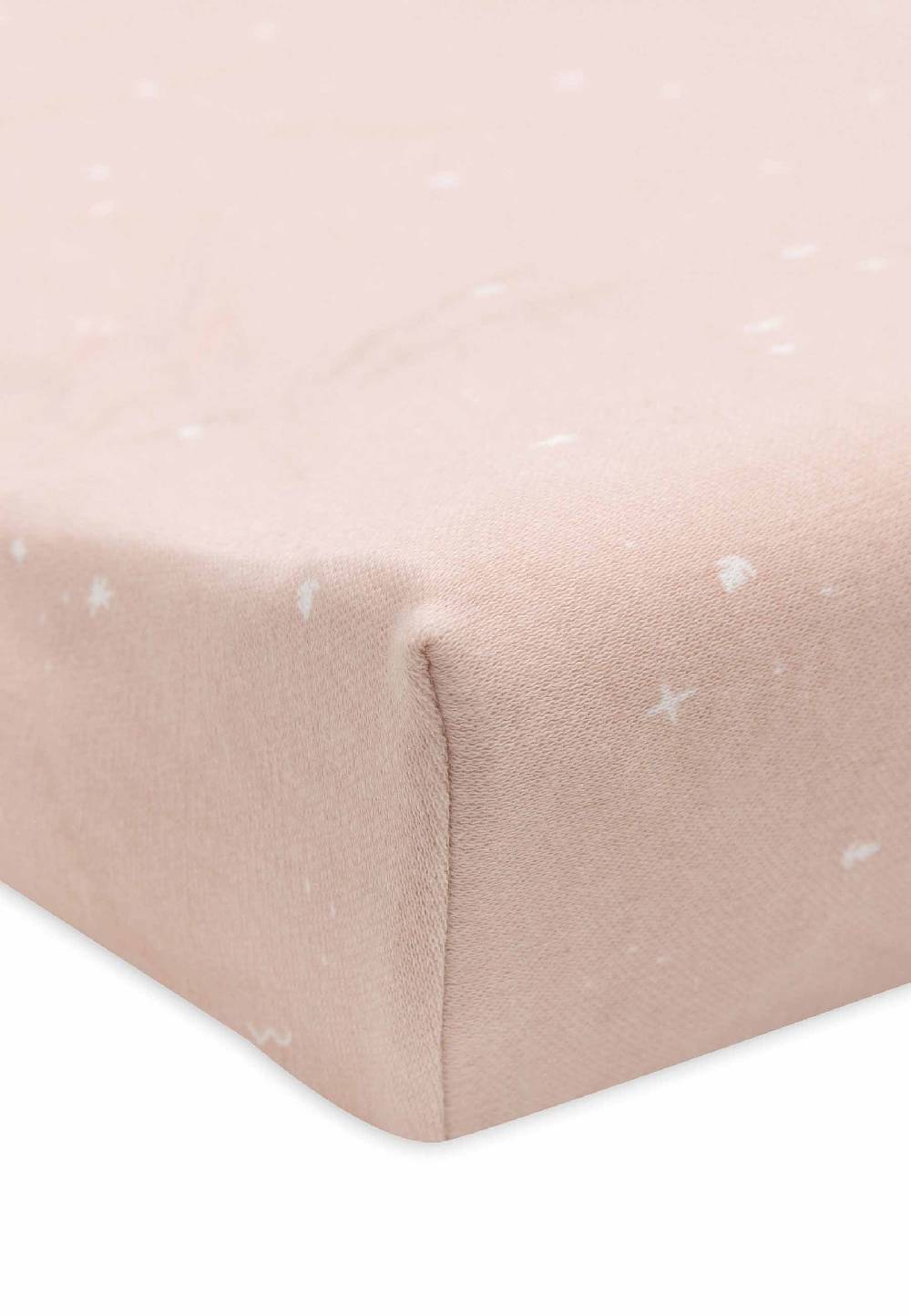 Jollein Wickelauflagenbezug Jersey 50x70cm Twinkling - Wild Rose Versandkostenfrei