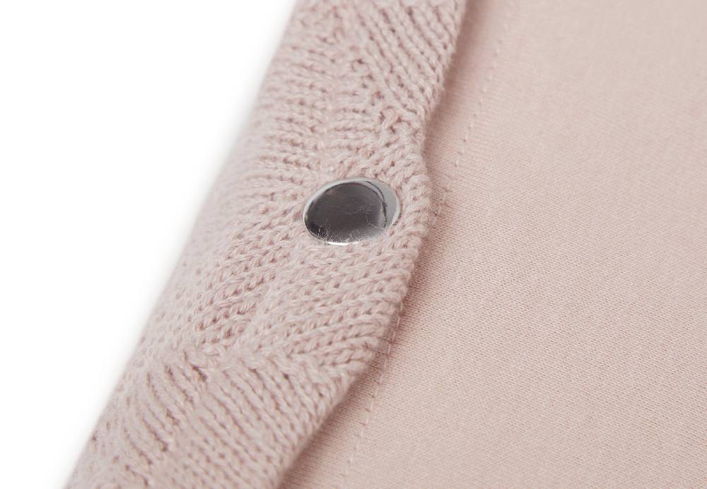 Jollein Wickelauflagenbezug 50x70cm Shell Knit Wild Rose GOTS Flash Sale