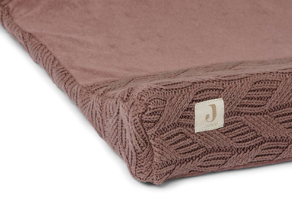 Jollein Wickelauflagenbezug 50x70cm Spring Knit Chestnut Saisonschlussverkauf
