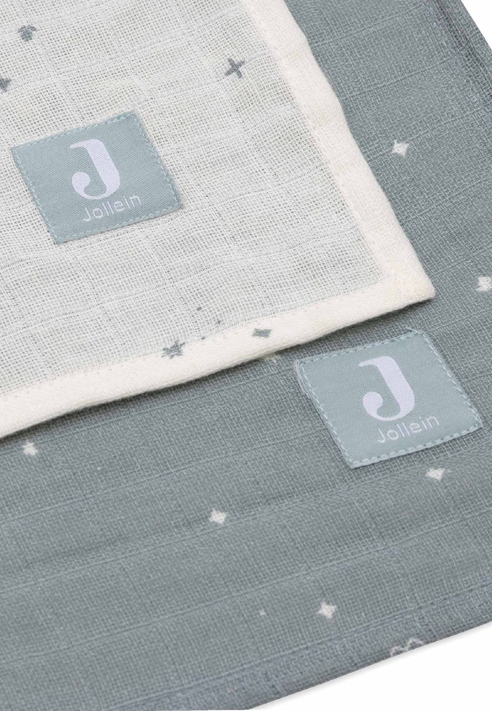 Jollein Mullwindeln 115x115cm Twinkling - Sea Green - 2 Stück Muttertagsangebot