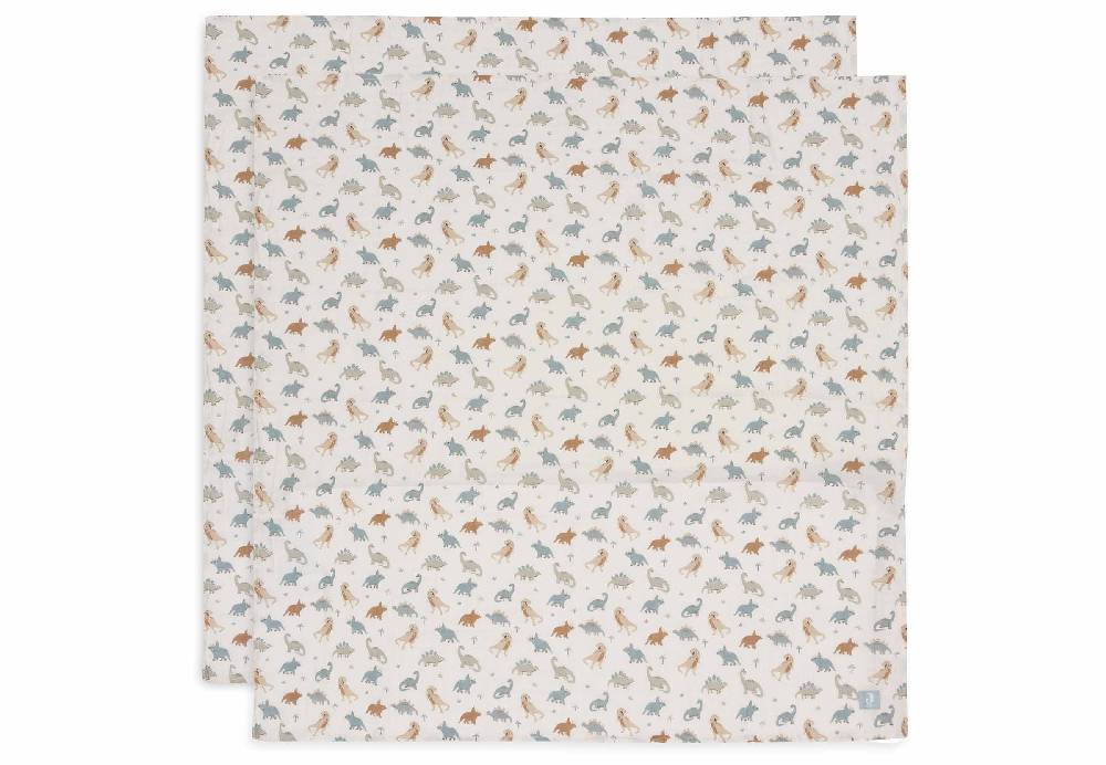Jollein Mullwindeln 115x115cm - Roarsome - 2 Stück Valentinstagsangebot