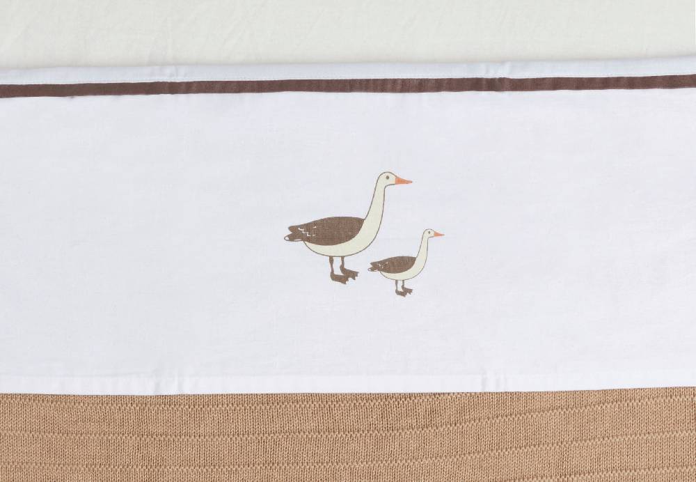 Jollein Bettlaken Wiege 75x100cm Goose Räumungsverkauf