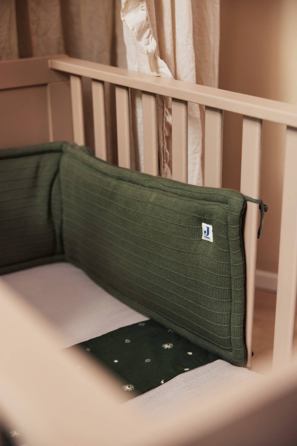 Jollein Bettlaken Kinderbett 120x150 Stargaze Leaf Green Tägliche Deals