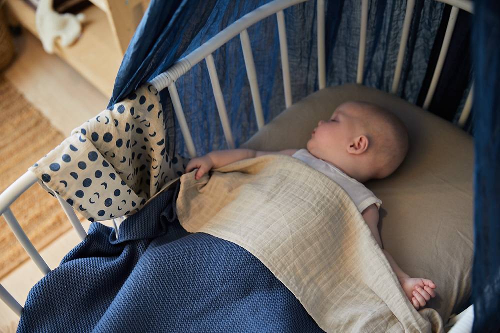 Jollein Bettlaken Kinderbett 120x150cm Wrinkled Cotton Nougat Riesige Ersparnisse