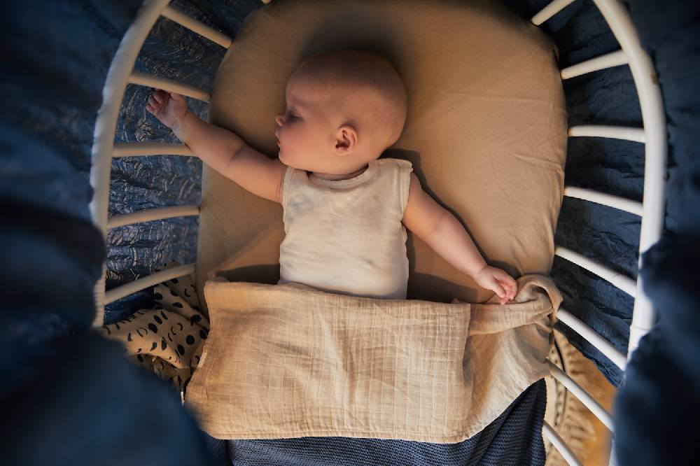 Jollein Bettlaken Kinderbett 120x150cm Wrinkled Cotton Nougat Riesige Ersparnisse