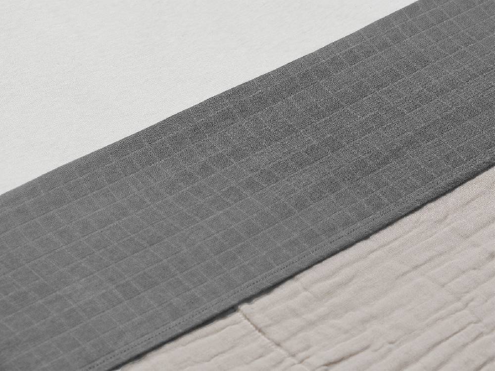 Jollein Bettlaken Wiege 75x100cm Wrinkled Cotton Storm Grey Begrenzte Freigabe