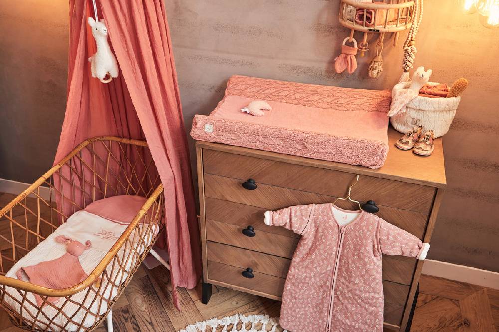Jollein Bettlaken Wiege 75x100cm Meadow Rosewood JETZT KAUFEN