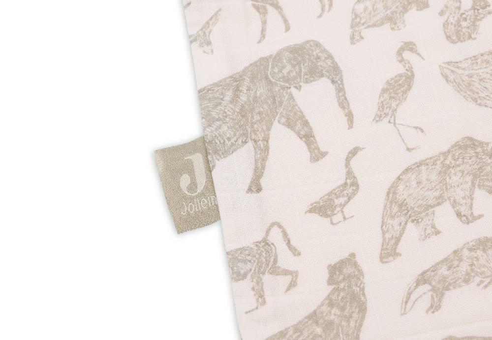 Jollein Schlafsack Hydrophil 110cm Animals Olive Green Super Rabatt