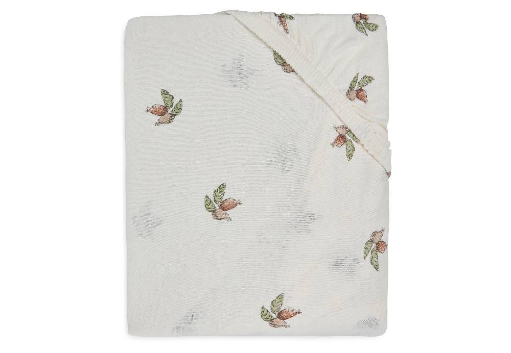 Jollein Spannbettlaken Jersey 60x120cm Rosehip
