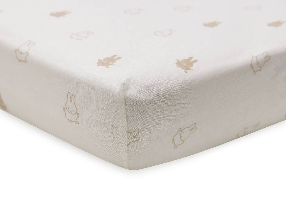 Jollein Spannbettlaken Jersey 40/50x80/90cm Happy Miffy Nougat Angebote