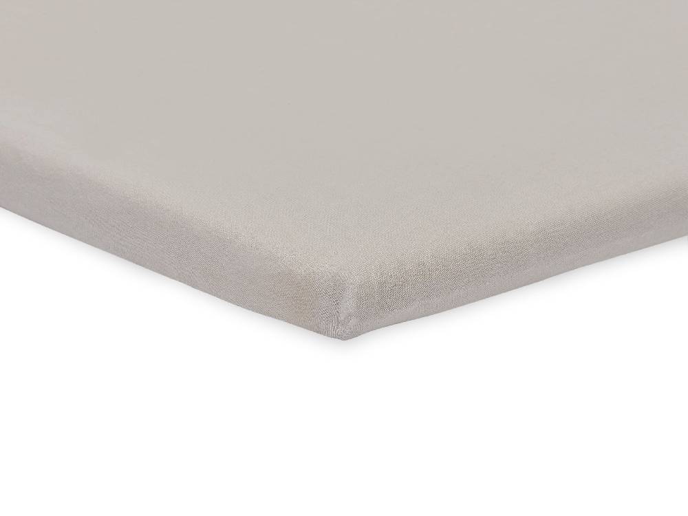 Jollein Spannbettlaken Jersey Laufgitter 75x95cm Soft Grey Schlussverkauf