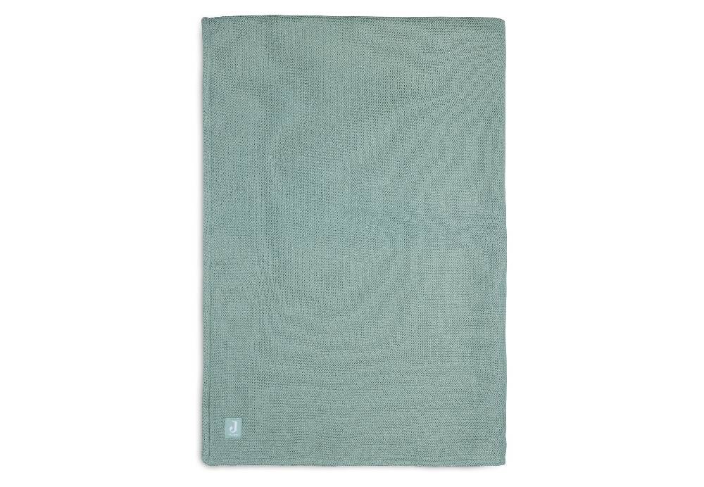 Jollein Decke Kinderbett 100x150cm Basic Knit Forest Green/Fleece Online Shopping